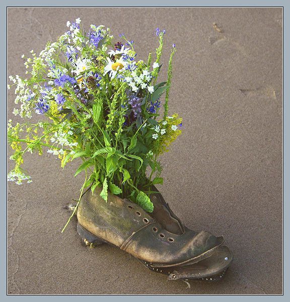 chaussures fleuries originales